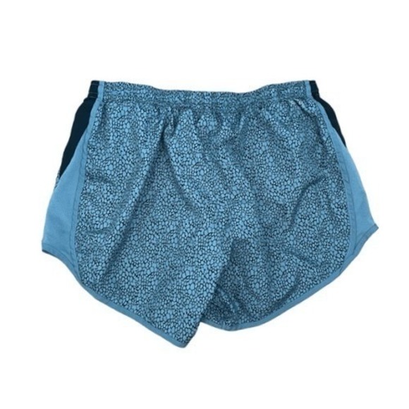 Nike DRI-Fit Tempo Brief Running Shorts Gray Black Leopard Print Lined Athletic - Picture 2 of 5